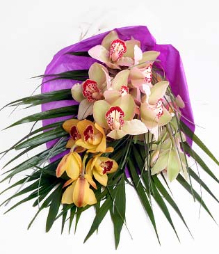  Aksaray cicekciler , cicek siparisi  1 adet dal orkide buket halinde sunulmakta