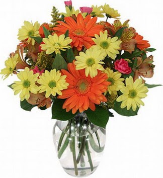  Aksaray hediye sevgilime hediye çiçek  vazo içerisinde karışık mevsim çiçekleri