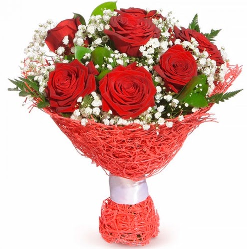 7 adet kırmızı gül buketi  Aksaray çiçekçiler 