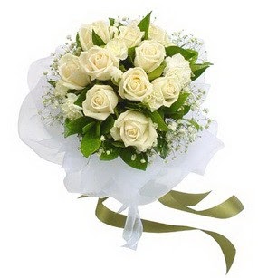  Aksaray online çiçekçi , çiçek siparişi  11 adet benbeyaz güllerden buket