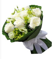 9 adet beyaz gül buketi  Aksaray çiçek siparişi sitesi 